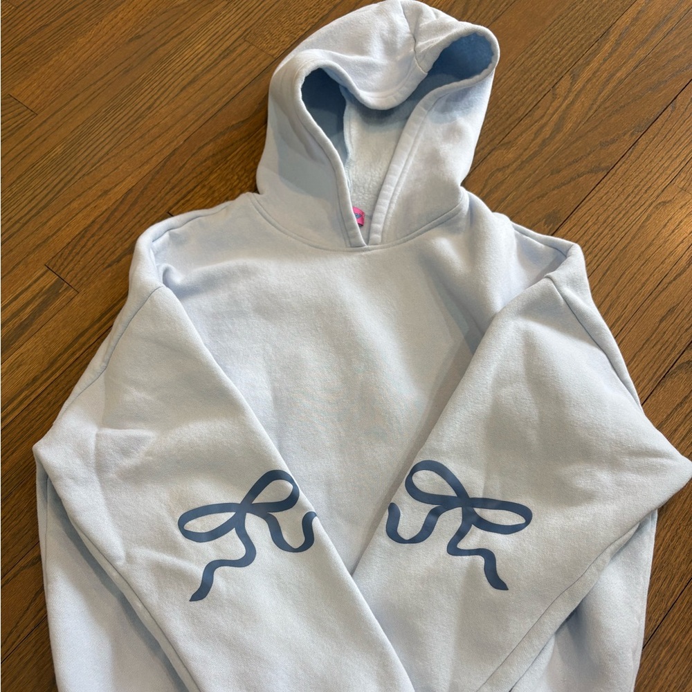 Edikted Bonney Bow Hoodie Sweatshirt